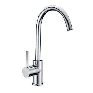 High Rise Chrome Goose Neck Sink Mixer