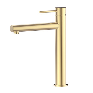 Highrise Brushed Gold Basin Mixer